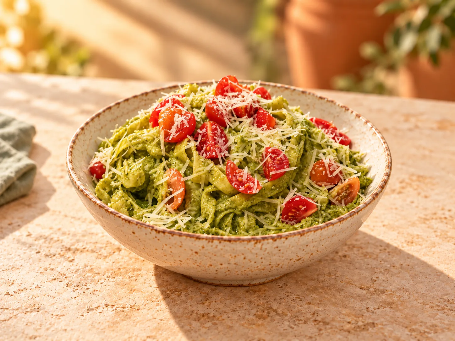 Tagliatelle al pesto