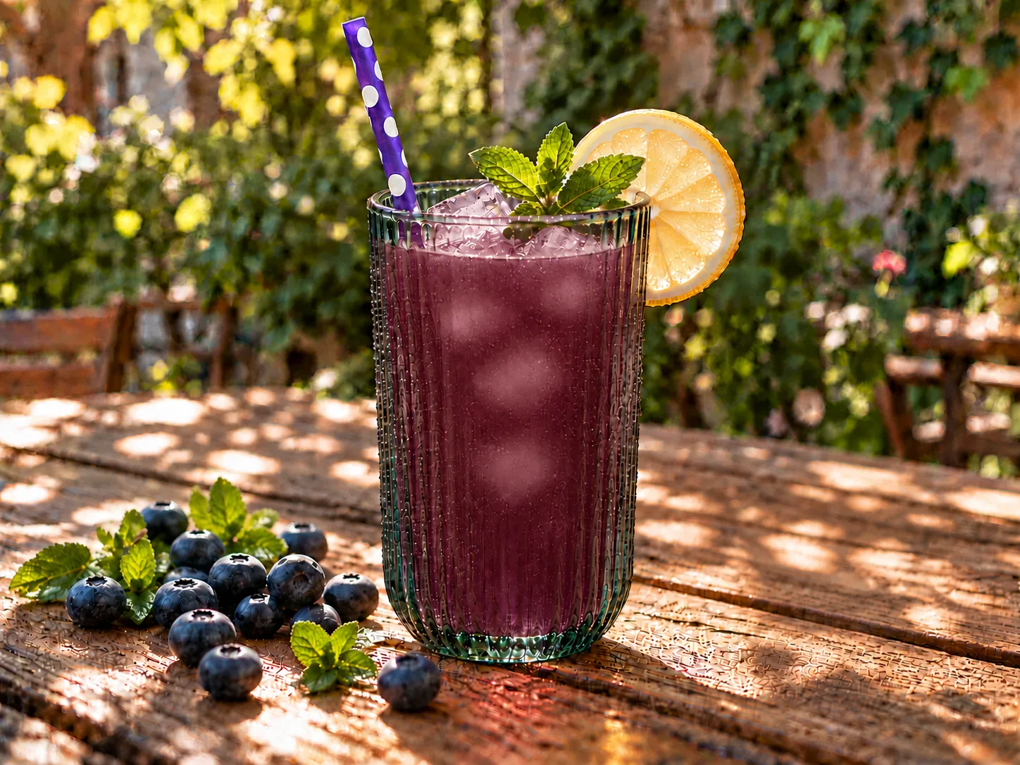 Limonata ai mirtilli
